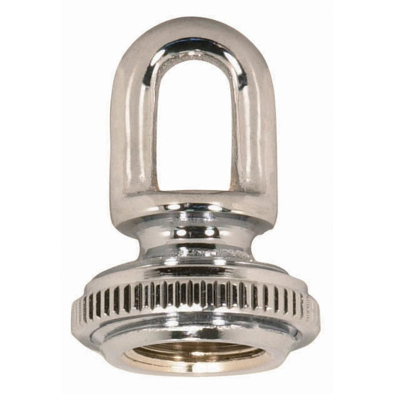 Satco 90-2302 Screw Collar Loop With Ring, Polished Chrome
