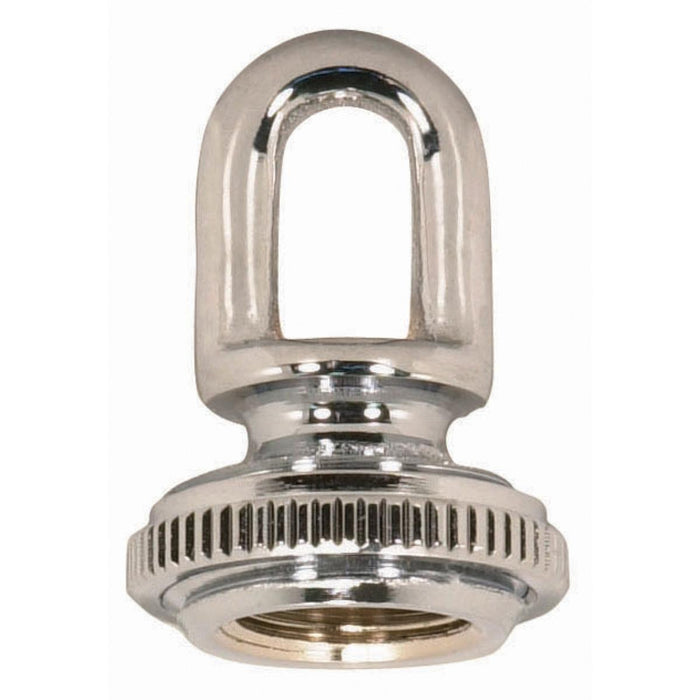 Satco 90-2302 Screw Collar Loop With Ring, Polished Chrome