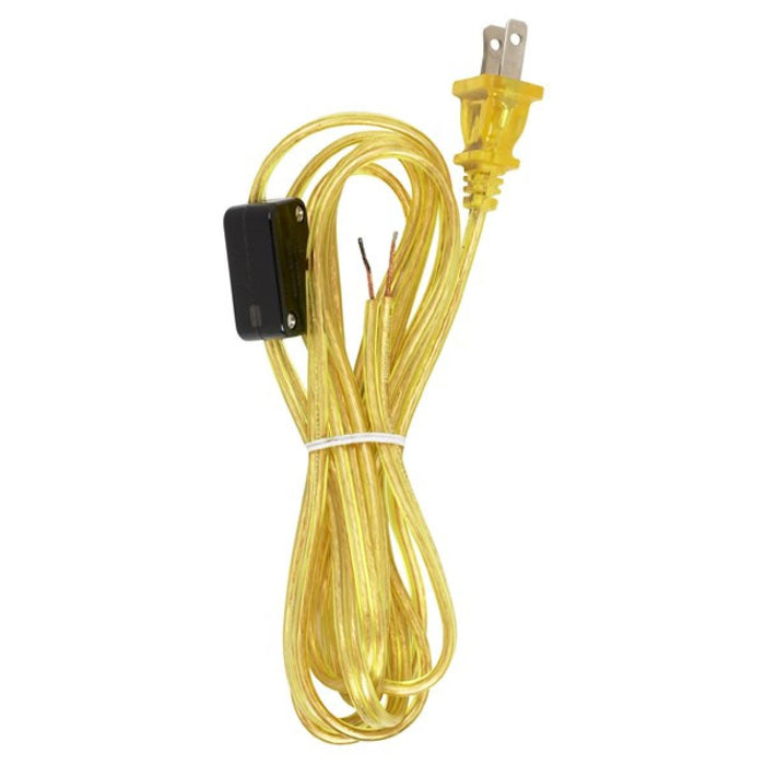 Satco 90-2309 Cord Set, Clear Gold