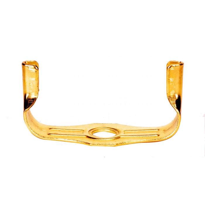 Satco 90-2340 Wide Heavy Duty Saddle For Cfl, Brass Plated
