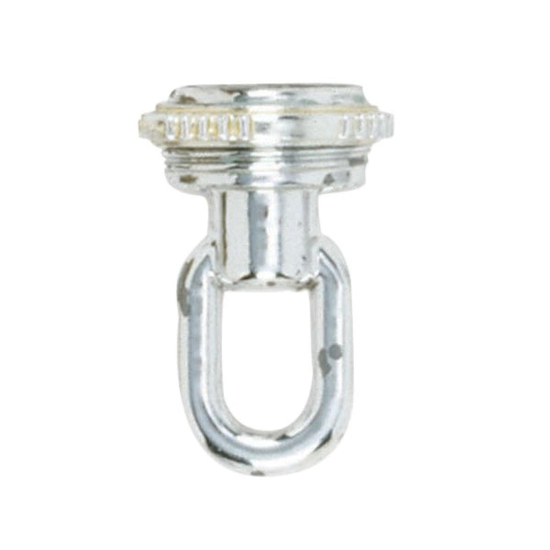 Satco 90-2343 1/8 Ip Screw Collar Loop With Ring, Chrome