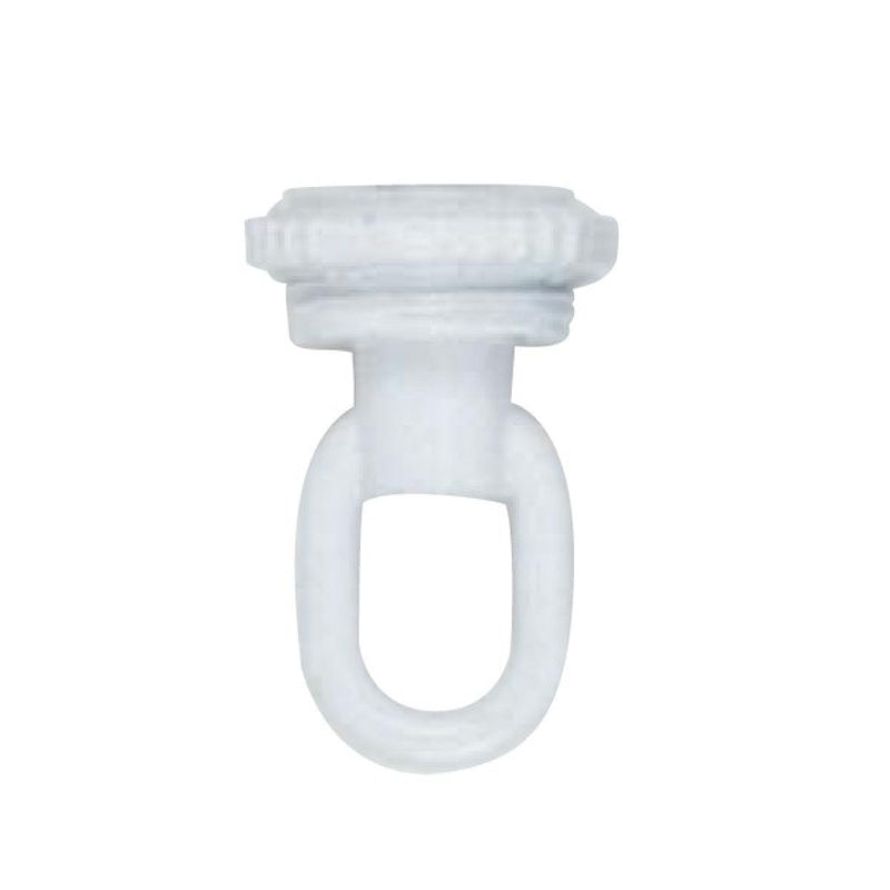 Satco 90-2422 1/8 Ip Screw Collar Loop With Ring, White