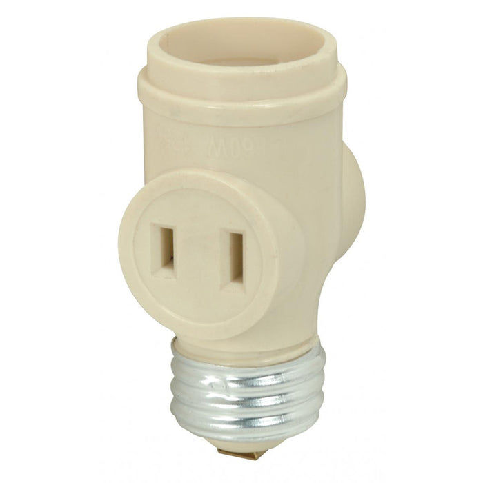 Satco 90-2450 Keyless Current Tap, Ivory