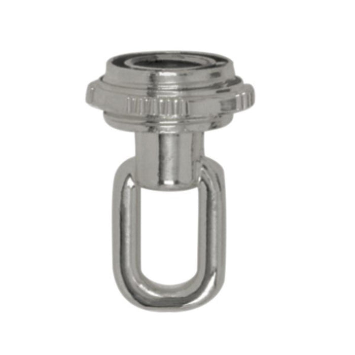 Satco 90-2494 1/4 Ip Matching Screw Collar Loop With Ring, Brushed Nickel