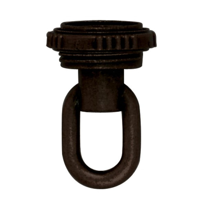 Satco 90-2495 1/4 Ip Matching Screw Collar Loop With Ring, Old Bronze