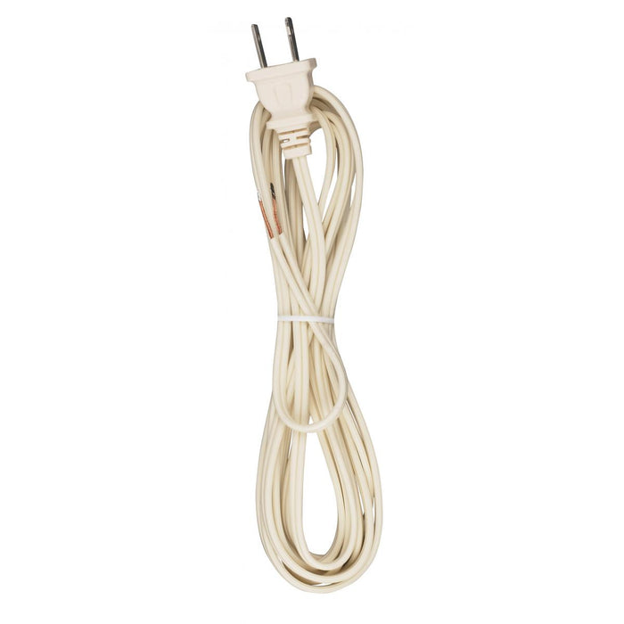 Satco 90-2628 10'Cord Set, Ivory