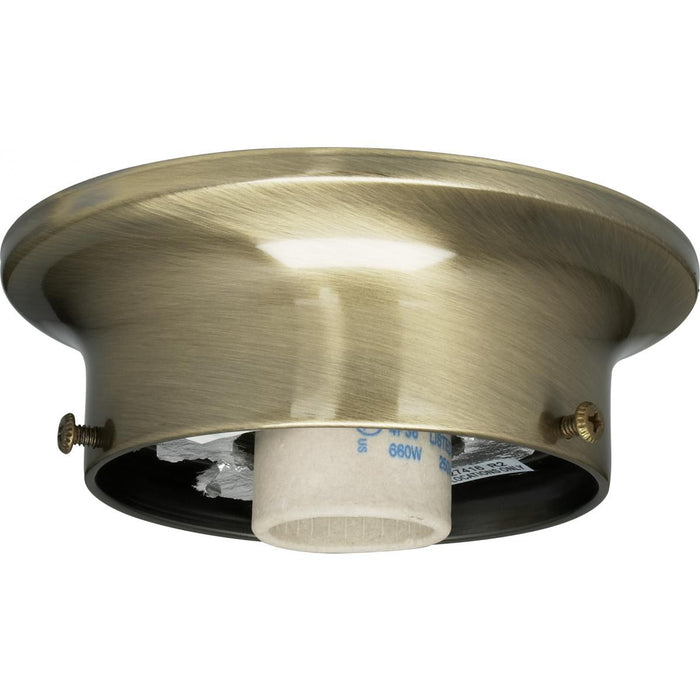 Satco 90-330 Wired Holder, Antique Brass
