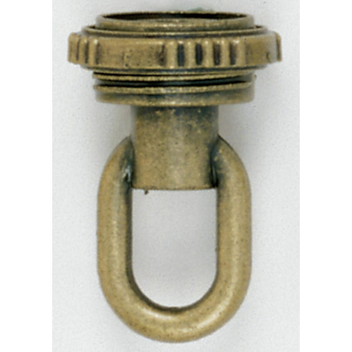 Satco 90-336 1/4 Ip Matching Screw Collar Loop With Ring, Antique Brass