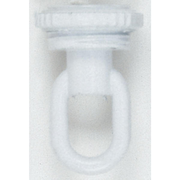Satco 90-338 1/4 Ip Matching Screw Collar Loop With Ring, White