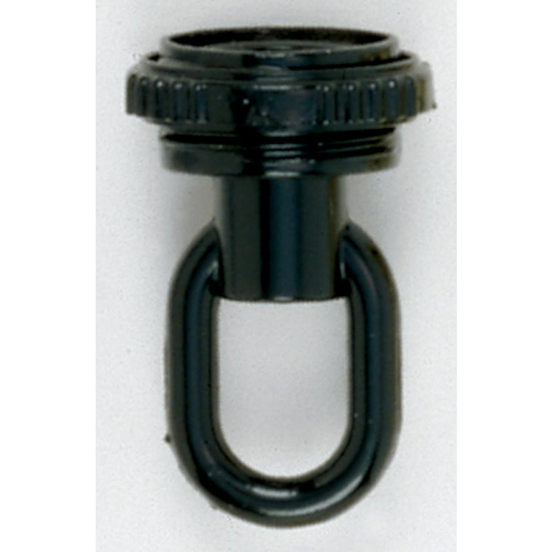 Satco 90-339 1/4 Ip Matching Screw Collar Loop With Ring, Black