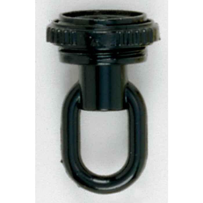 Satco 90-339 1/4 Ip Matching Screw Collar Loop With Ring, Black