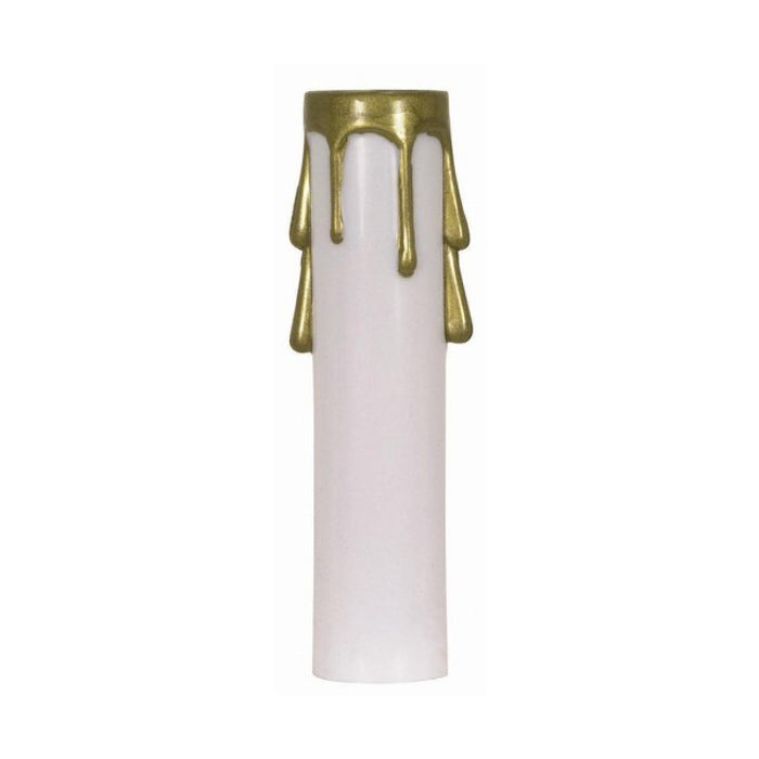 Satco 90-352 Candle Cover, White