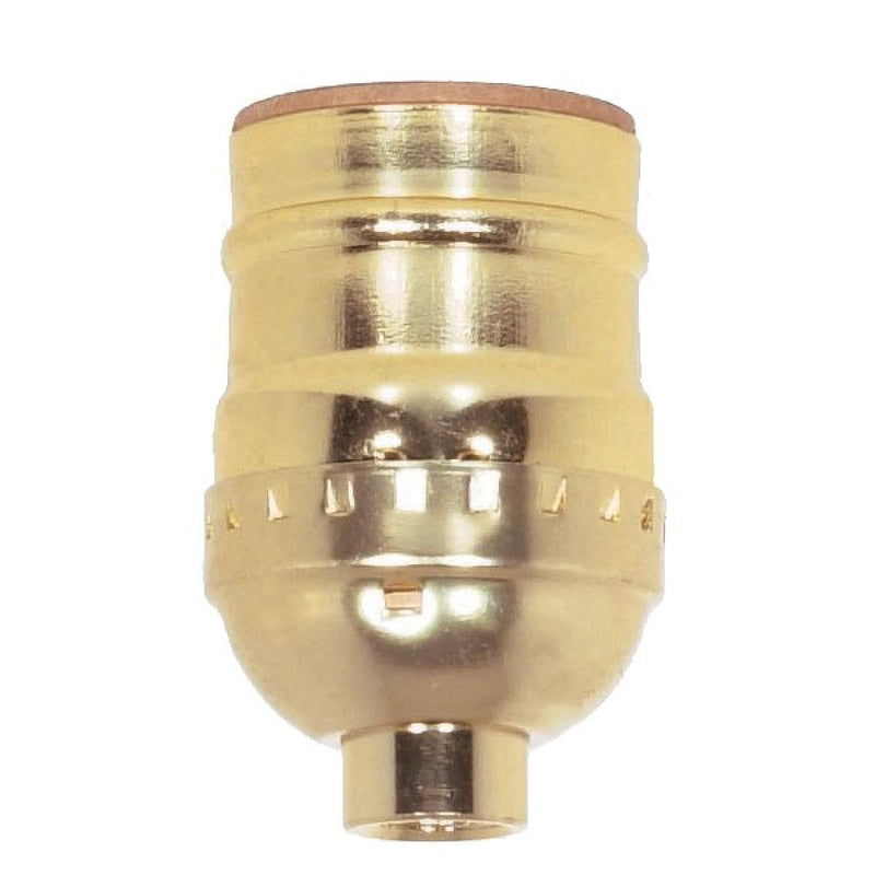 Satco 90-420 Socket, Brite Gilt