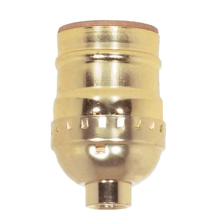 Satco 90-420 Socket, Brite Gilt
