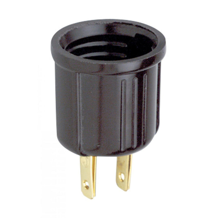 Satco 90-437 Socket Outlet Adapter, Brown