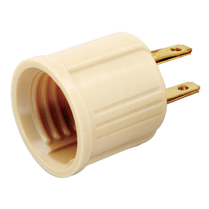 Satco 90-438 Socket Outlet Adapter, Ivory