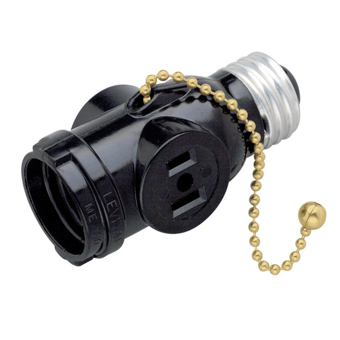 Satco 90-446 Pull Chain Current Tap, Brown