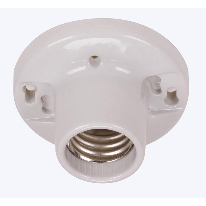 Satco 90-483 Mogul Base Keyless Receptacle, White
