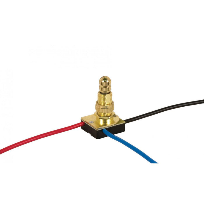 Satco 90-504 Rotary Switch, Brass Plated
