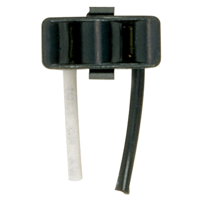 Satco 90-545 Wire Snap-In Convenience Outlet, Black