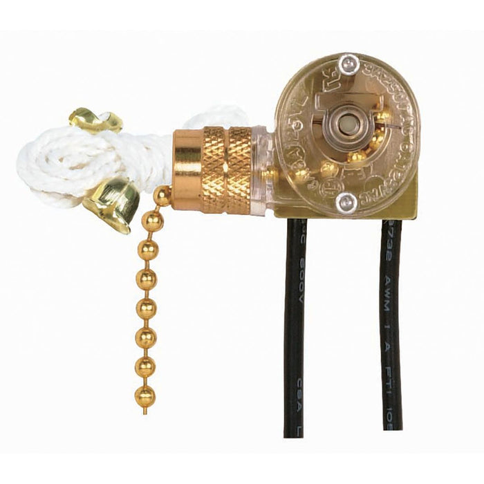 Satco 90-704 Canopy Switch, Brass Plated