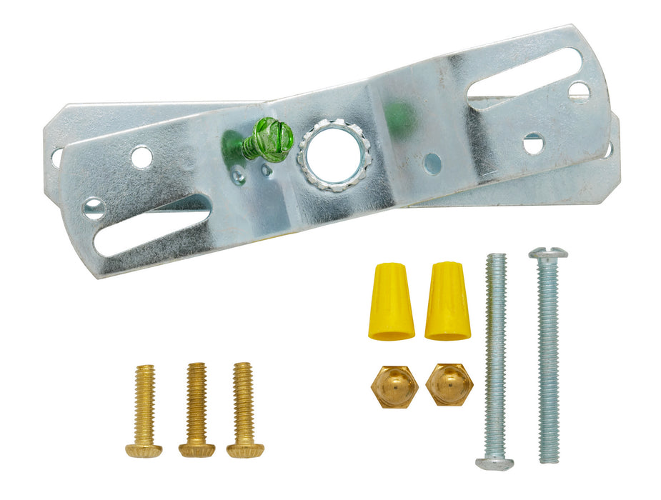 Satco 90-708 Wired Wall Bracket, Brass