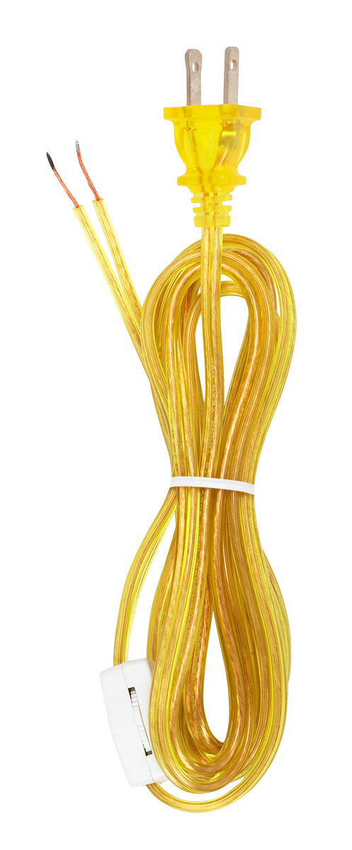 Satco 90-723 Cord Set, Clear Gold