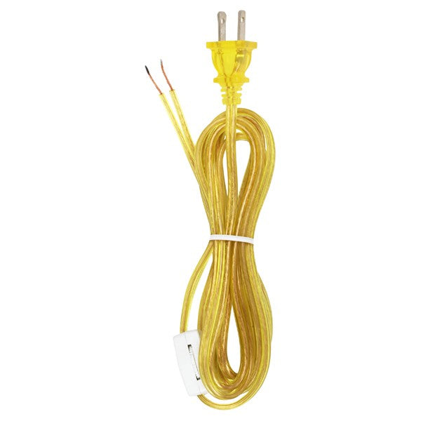 Satco 90-723 Cord Set, Clear Gold