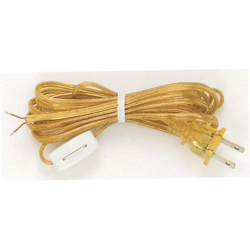 Satco 90-723 Cord Set, Clear Gold