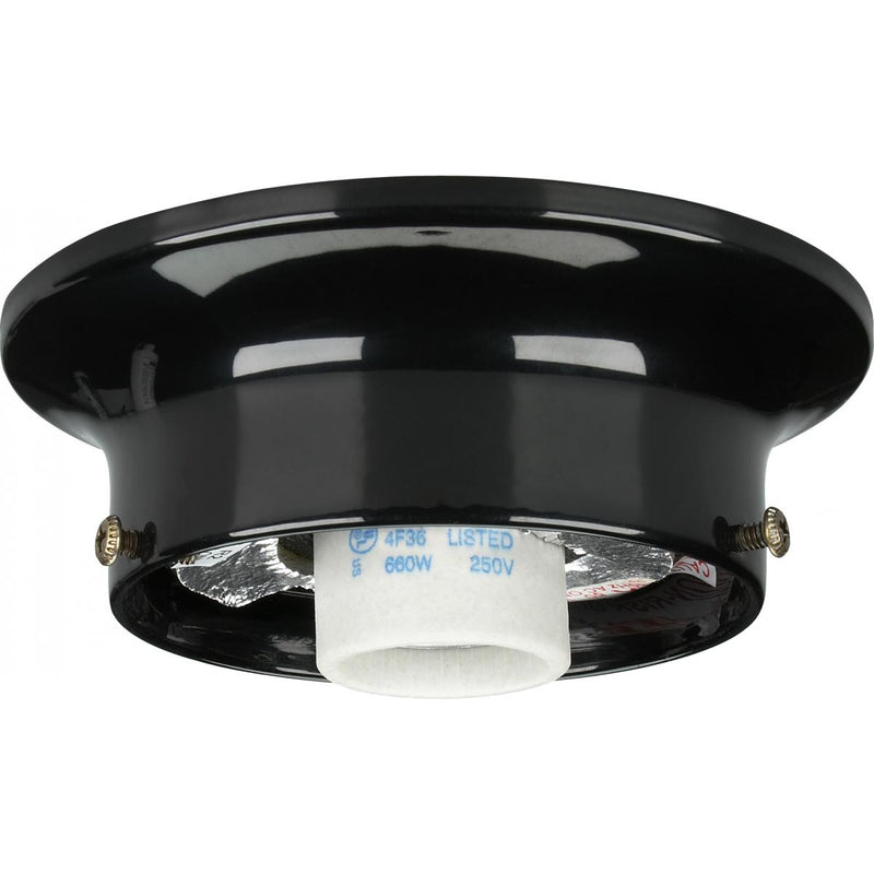 Satco 90-724 Wired Holder, Black