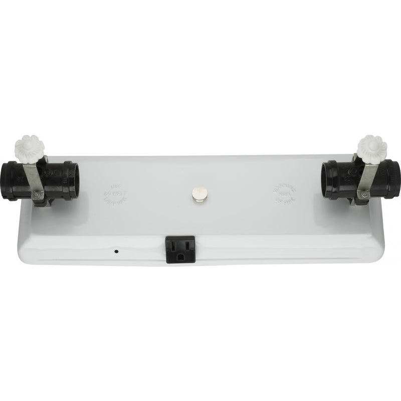 Satco 90-769 Glass Holder, Black and White Accents