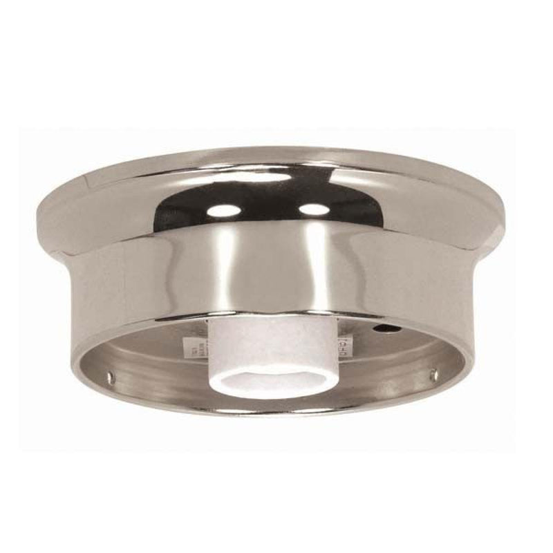 Satco 90-841 4" Wired Holder, Chrome