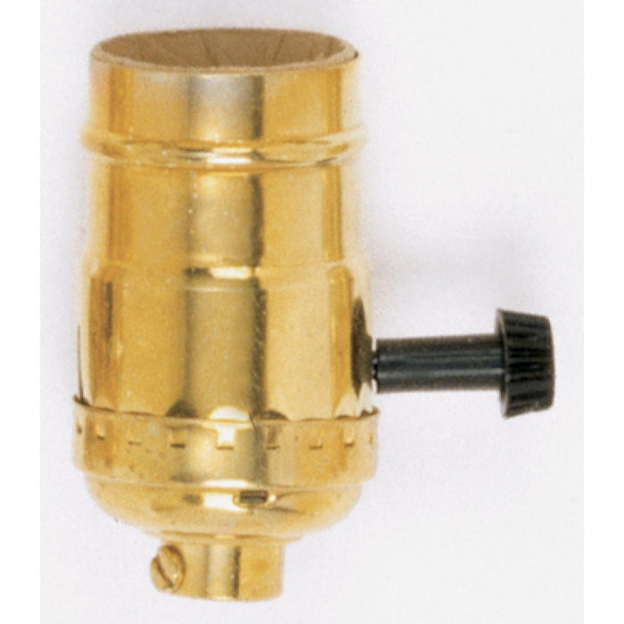 Satco 90-867 Socket, Polished Brass