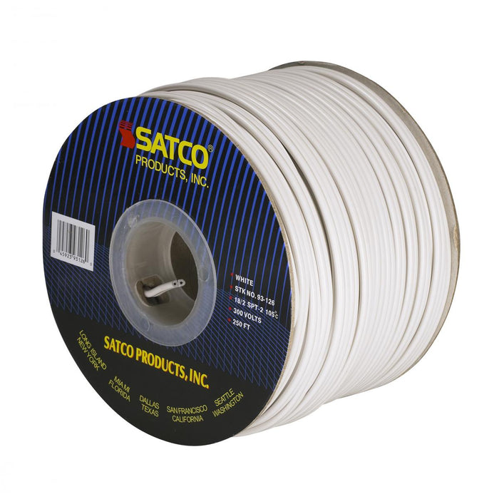 Satco 93-126 Lamp And Lighting Bulk Wire, White