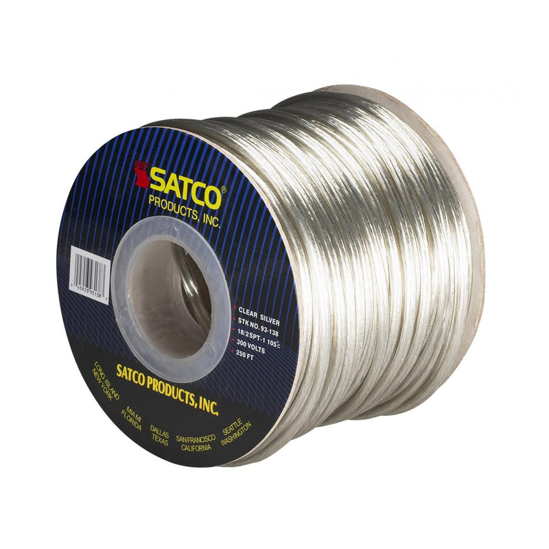 Satco 93-138 Lamp And Lighting Bulk Wire, Silver