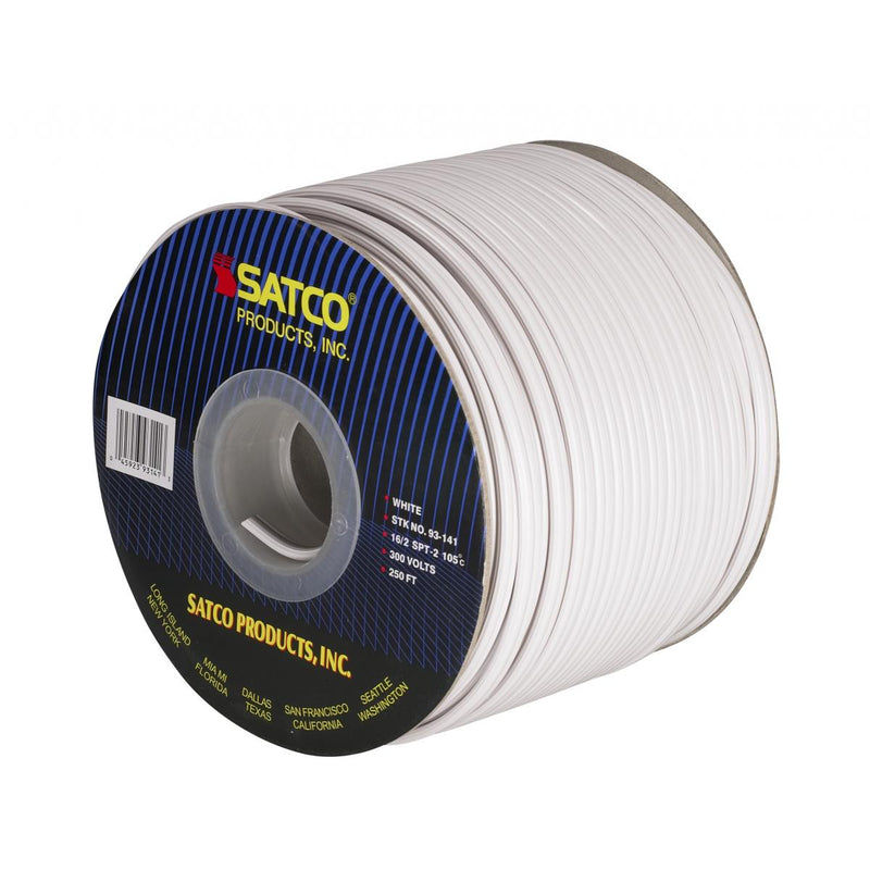 Satco 93-141 Lamp And Lighting Bulk Wire, White