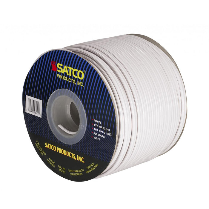 Satco 93-141 Lamp And Lighting Bulk Wire, White
