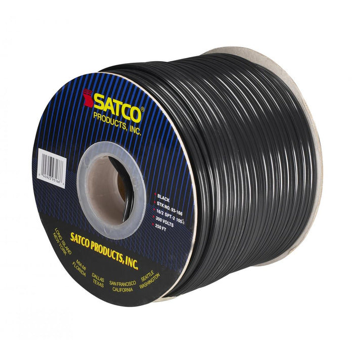 Satco 93-166 Lamp And Lighting Bulk Wire, Black