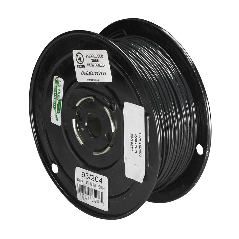 Satco 93-204 Lighting Bulk Wire, Black