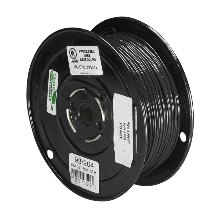 Satco 93-204 Lighting Bulk Wire, Black
