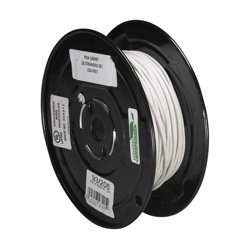 Satco 93-205 Lighting Bulk Wire, White