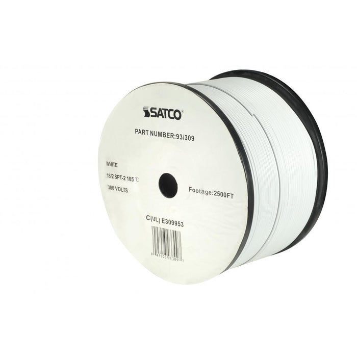 Satco 93-309 Lamp And Lighting Bulk Wire, White