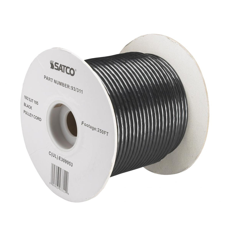 Satco 93-311 Bulk Wire, Black