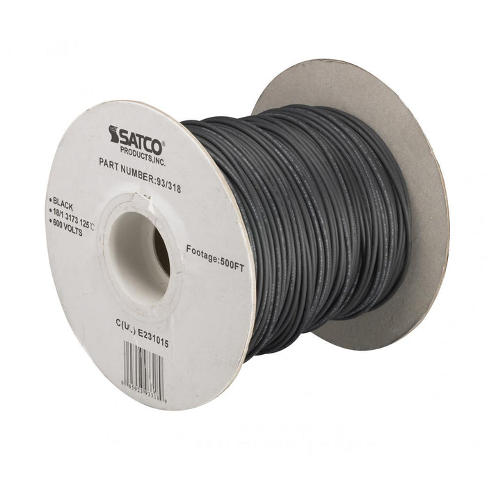 Satco 93-318 Lighting Bulk Wire, Black