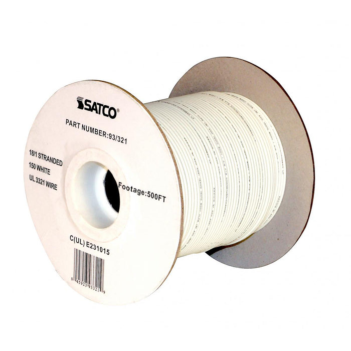 Satco 93-321 Lighting Bulk Wire, White