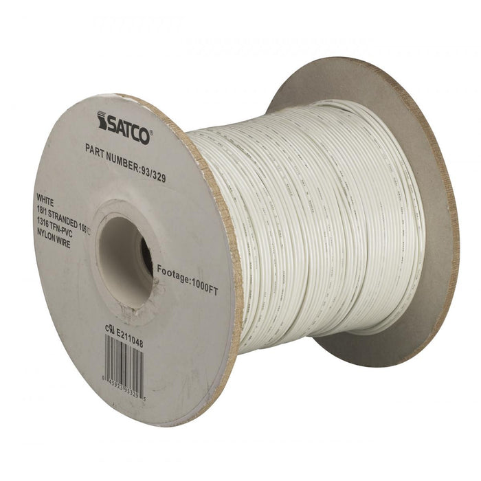 Satco 93-329 Lighting Bulk Wire, White