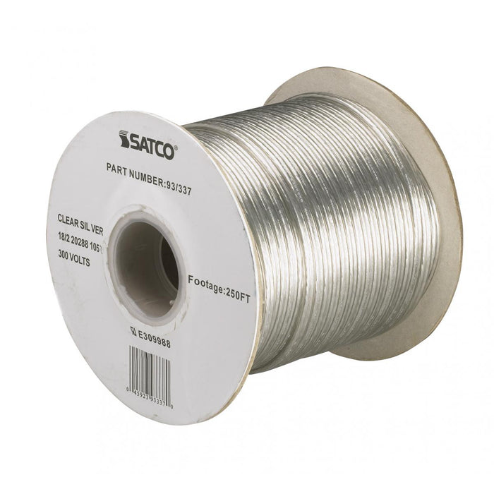 Satco 93-337 Lamp And Lighting Bulk Wire, Clear Silver