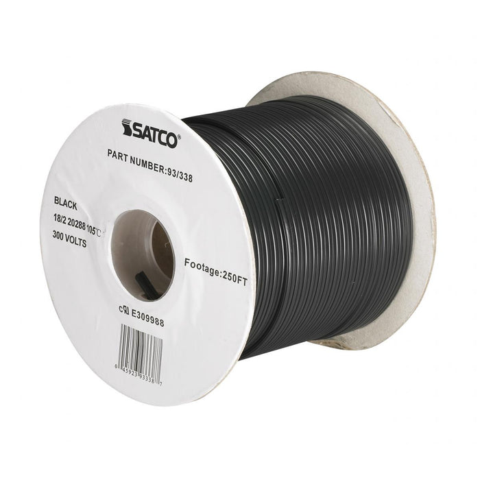 Satco 93-338 Lamp And Lighting Bulk Wire, Black