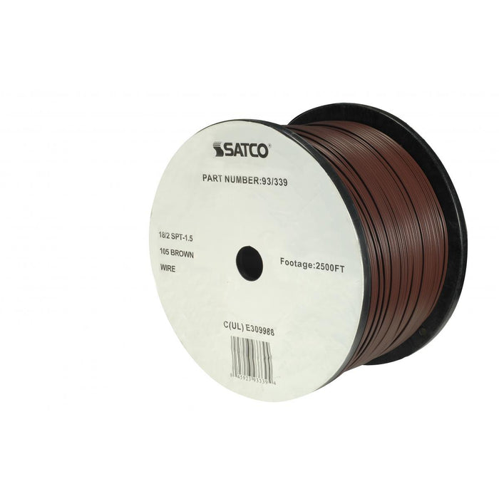 Satco 93-339 Lamp And Lighting Bulk Wire, Brown