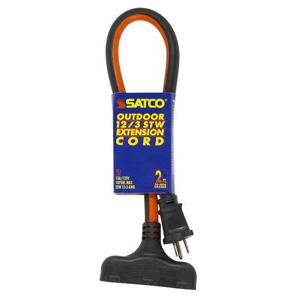 Satco 93-5030 Extension Cord, Orange